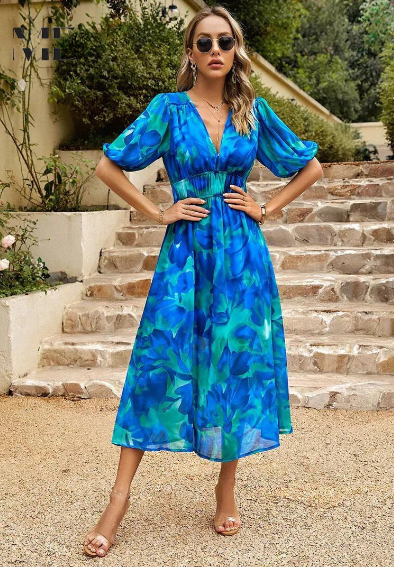 Monica™ | Elegant Floral Dress