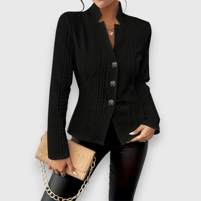 Briseis | Women's Mock Neck Cable Knit Sweater Top