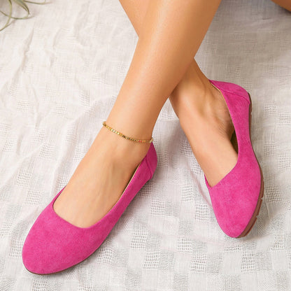 Delia | Women's Square Toe Slip-On Ballet Flats