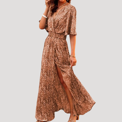 Isolde | Women's Printed Wrap Maxi Dress