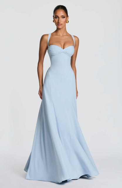 Loretta | Women's Sweetheart Neck Maxi Wedding Guest Dress