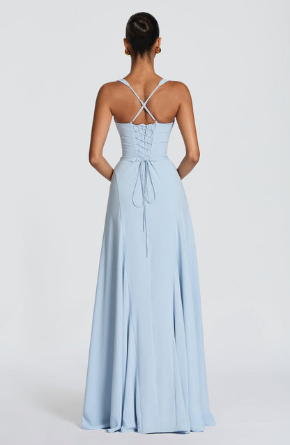 Loretta | Women's Sweetheart Neck Maxi Wedding Guest Dress