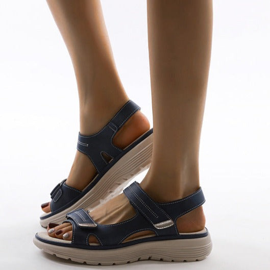 Maevis | Women's Open Toe Adjustable Strap Platform Sandal