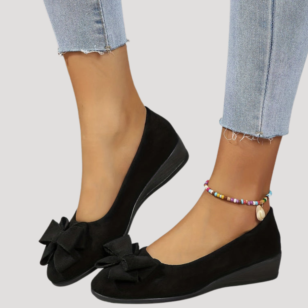 Magnolia | Women's Bow Wedge Flats