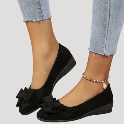 Magnolia | Women's Bow Wedge Flats