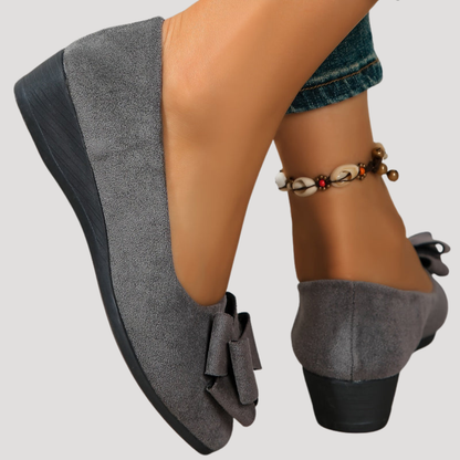 Magnolia | Women's Bow Wedge Flats
