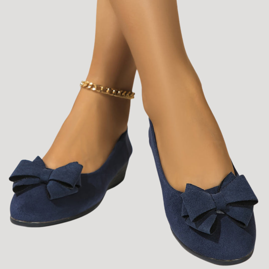 Magnolia | Women's Bow Wedge Flats