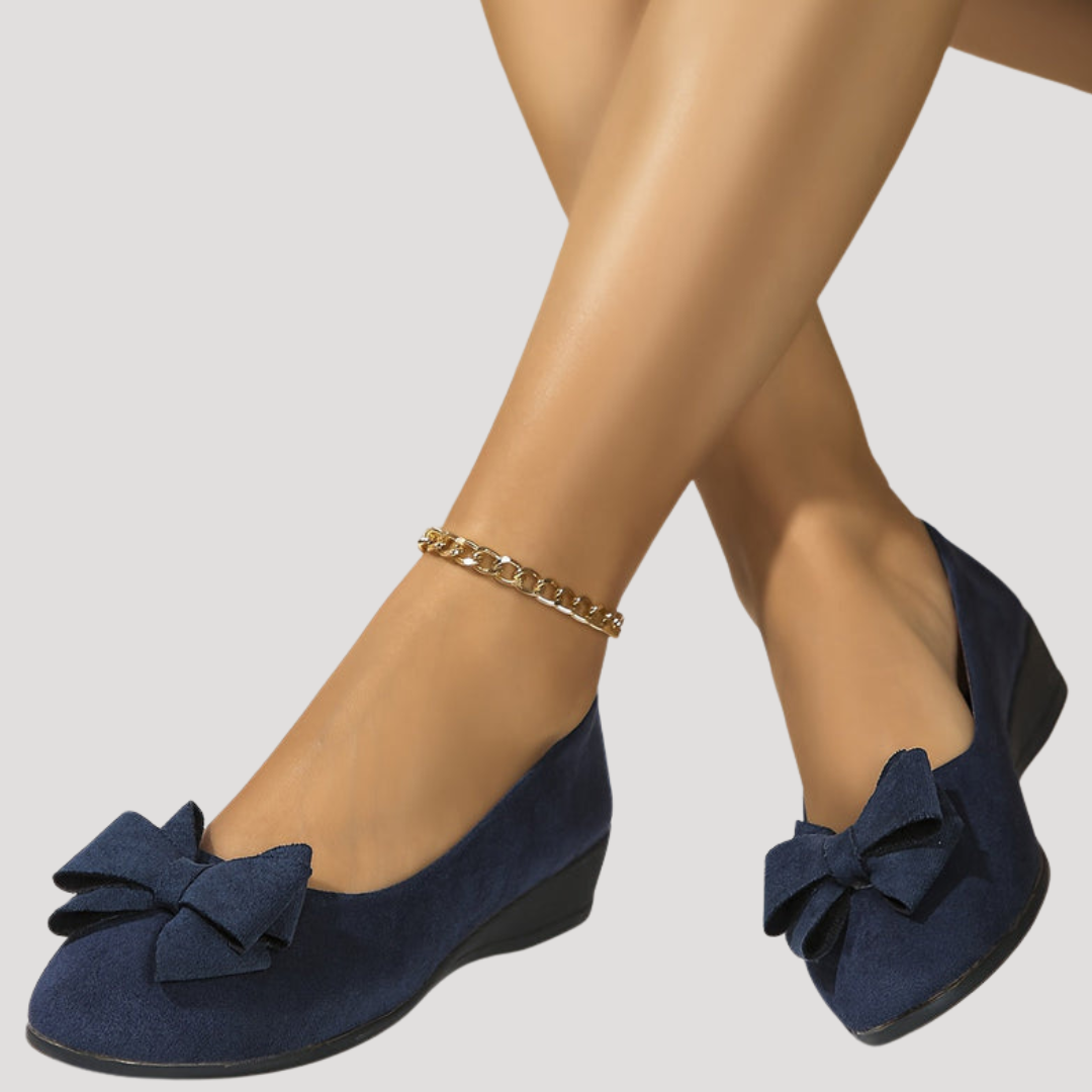 Magnolia | Women's Bow Wedge Flats