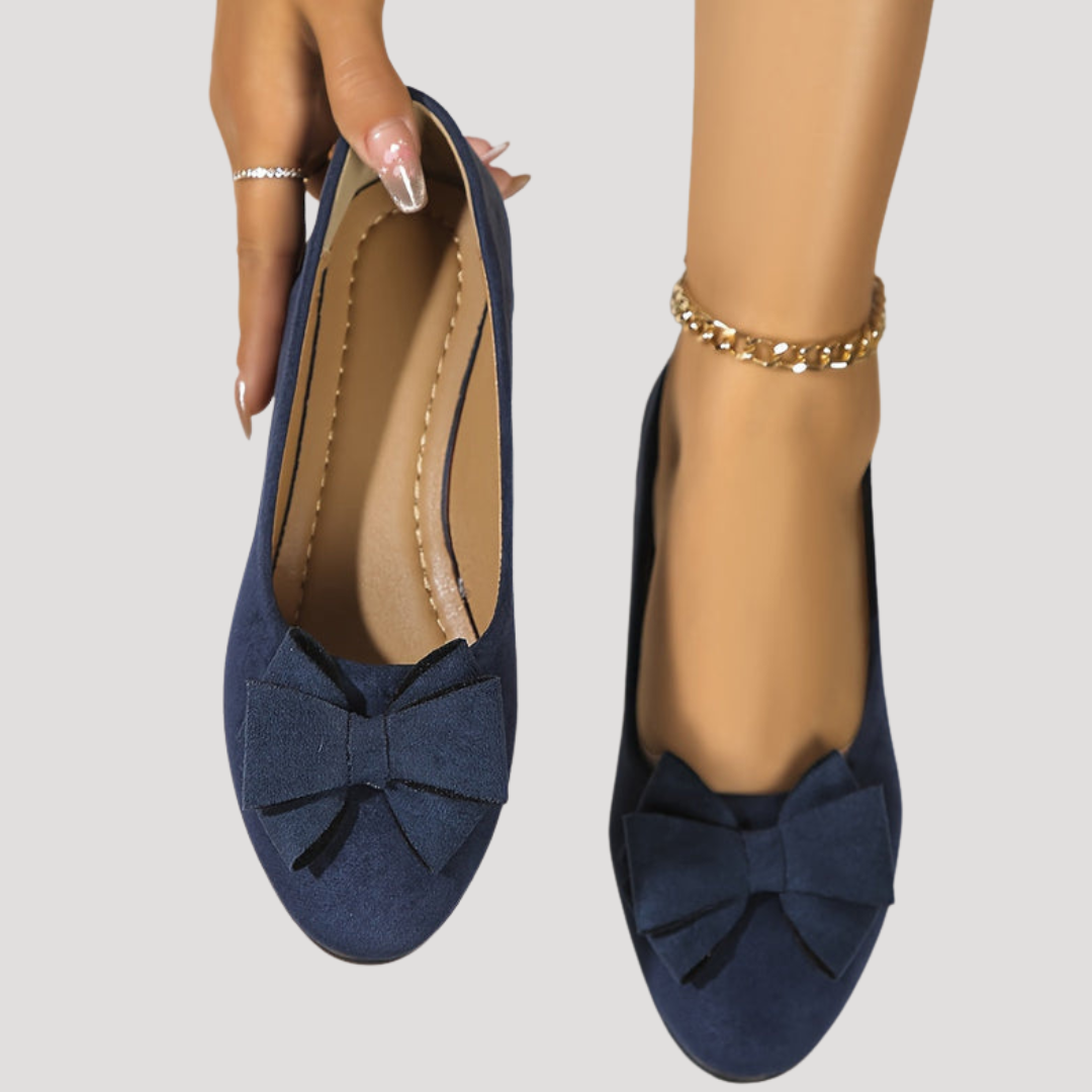 Magnolia | Women's Bow Wedge Flats