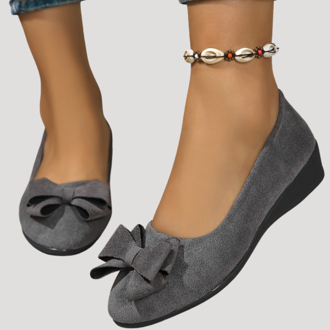 Magnolia | Women's Bow Wedge Flats