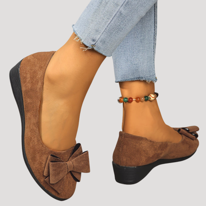 Magnolia | Women's Bow Wedge Flats