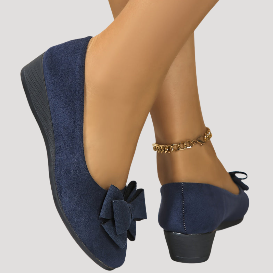 Magnolia | Women's Bow Wedge Flats