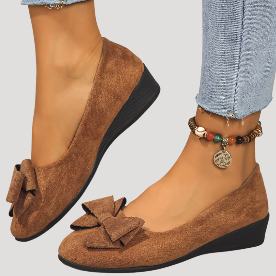 Magnolia | Women's Bow Wedge Flats