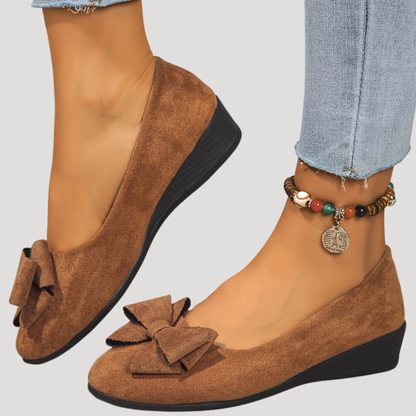 Magnolia | Women's Bow Wedge Flats
