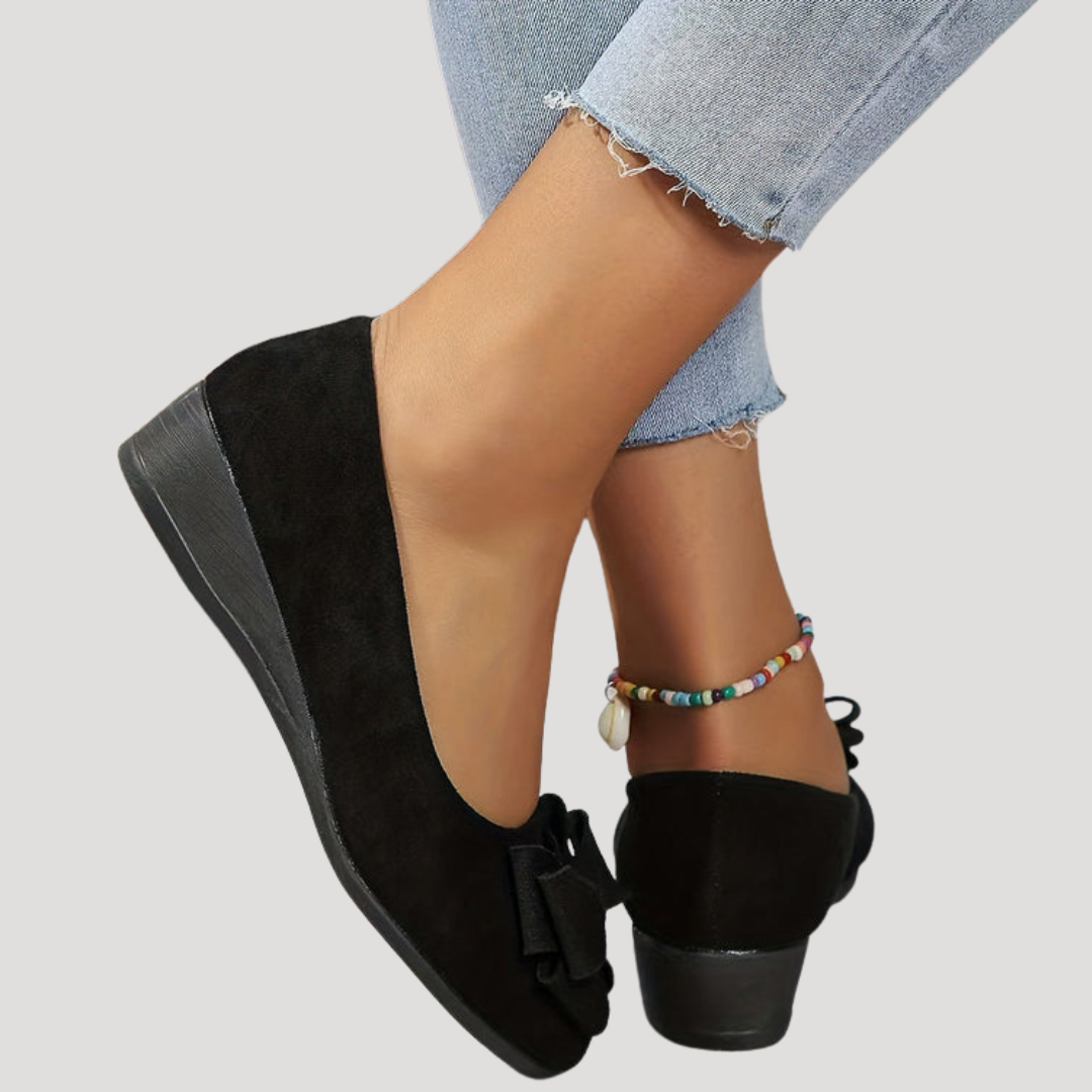 Magnolia | Women's Bow Wedge Flats
