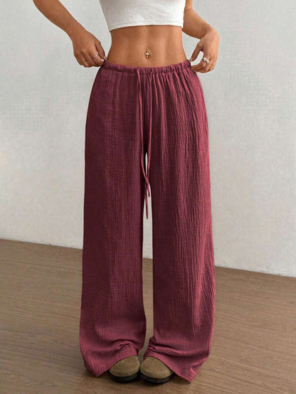 Mirabelle | Women's Wide Leg Drawstring Casual Pants
