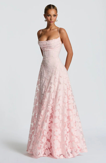 Taleah | Women's Floral A-Line Maxi Wedding Guest Dress