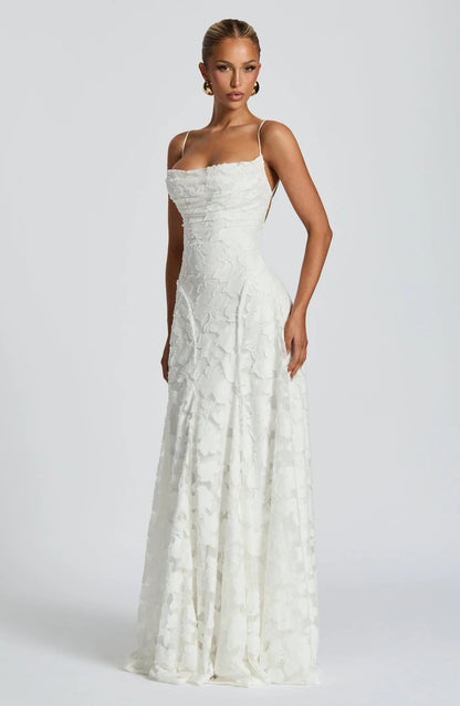 Taleah | Women's Floral A-Line Maxi Wedding Guest Dress