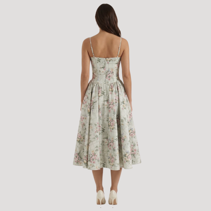 Thessaly | Women's Sweetheart Midi Dress