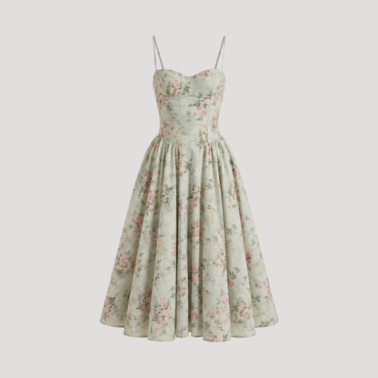 Thessaly | Women's Sweetheart Midi Dress