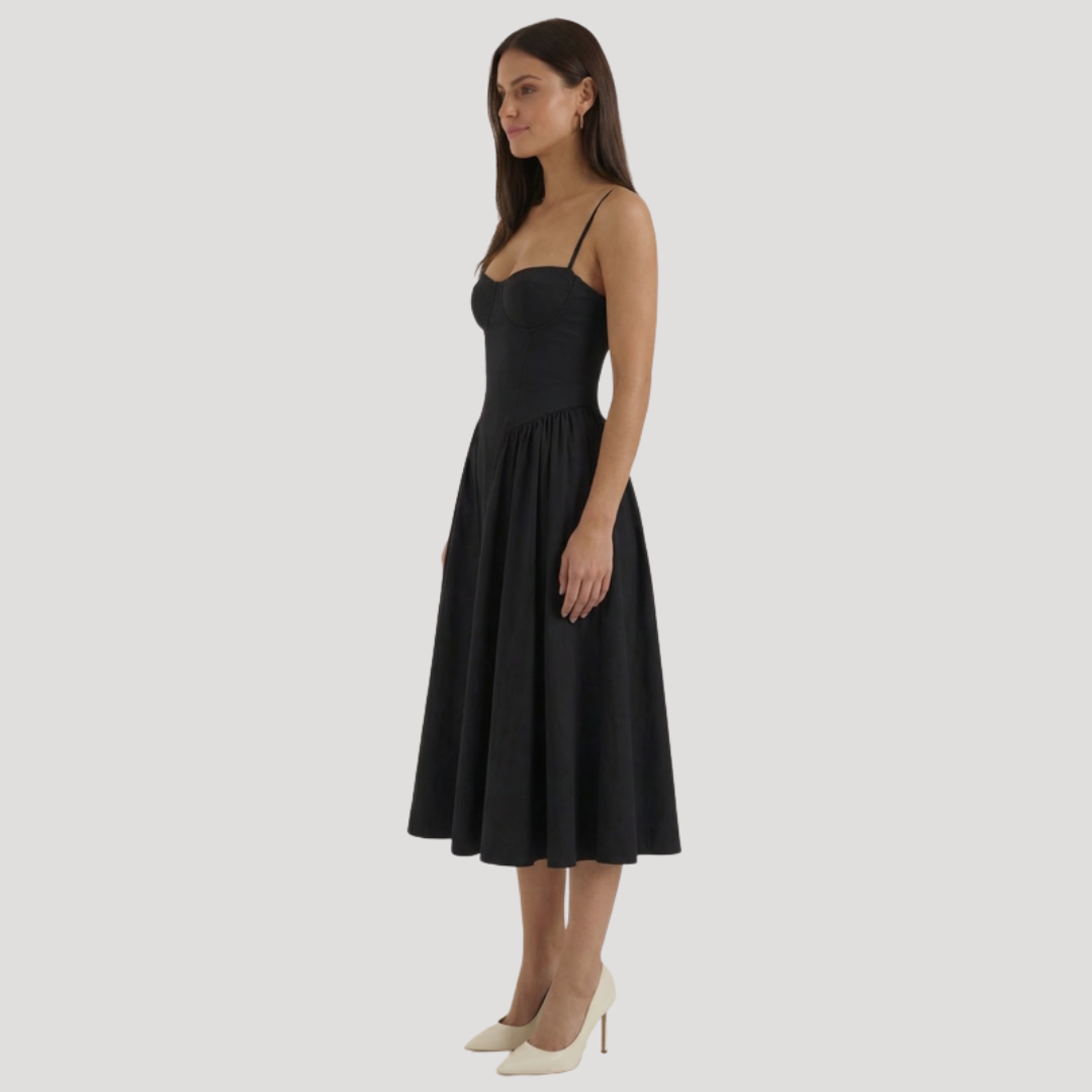 Thessaly | Women's Sweetheart Midi Dress