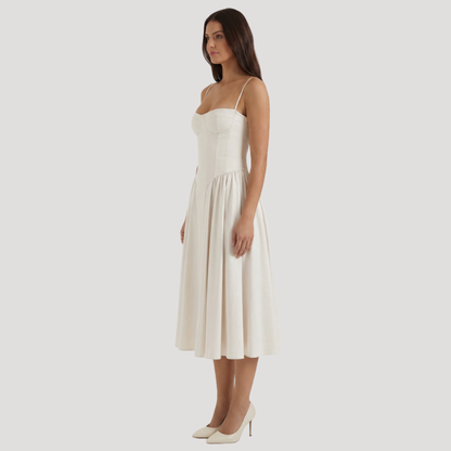 Thessaly | Women's Sweetheart Midi Dress