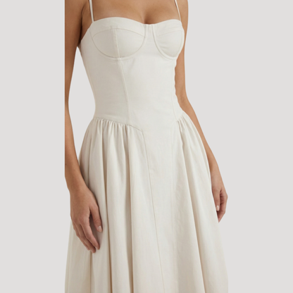 Thessaly | Women's Sweetheart Midi Dress