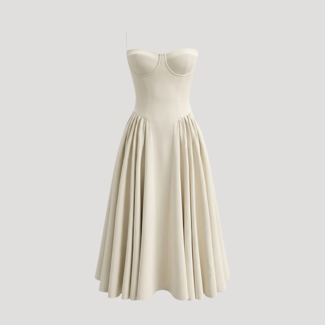 Thessaly | Women's Sweetheart Midi Dress