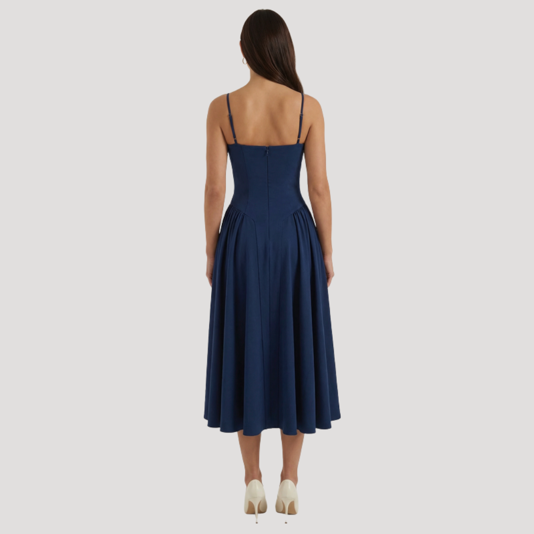 Thessaly | Women's Sweetheart Midi Dress