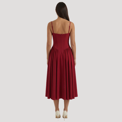 Thessaly | Women's Sweetheart Midi Dress