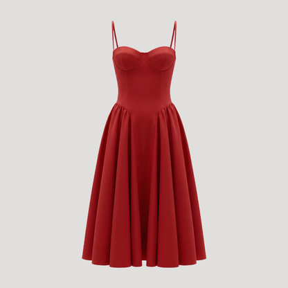 Thessaly | Women's Sweetheart Midi Dress