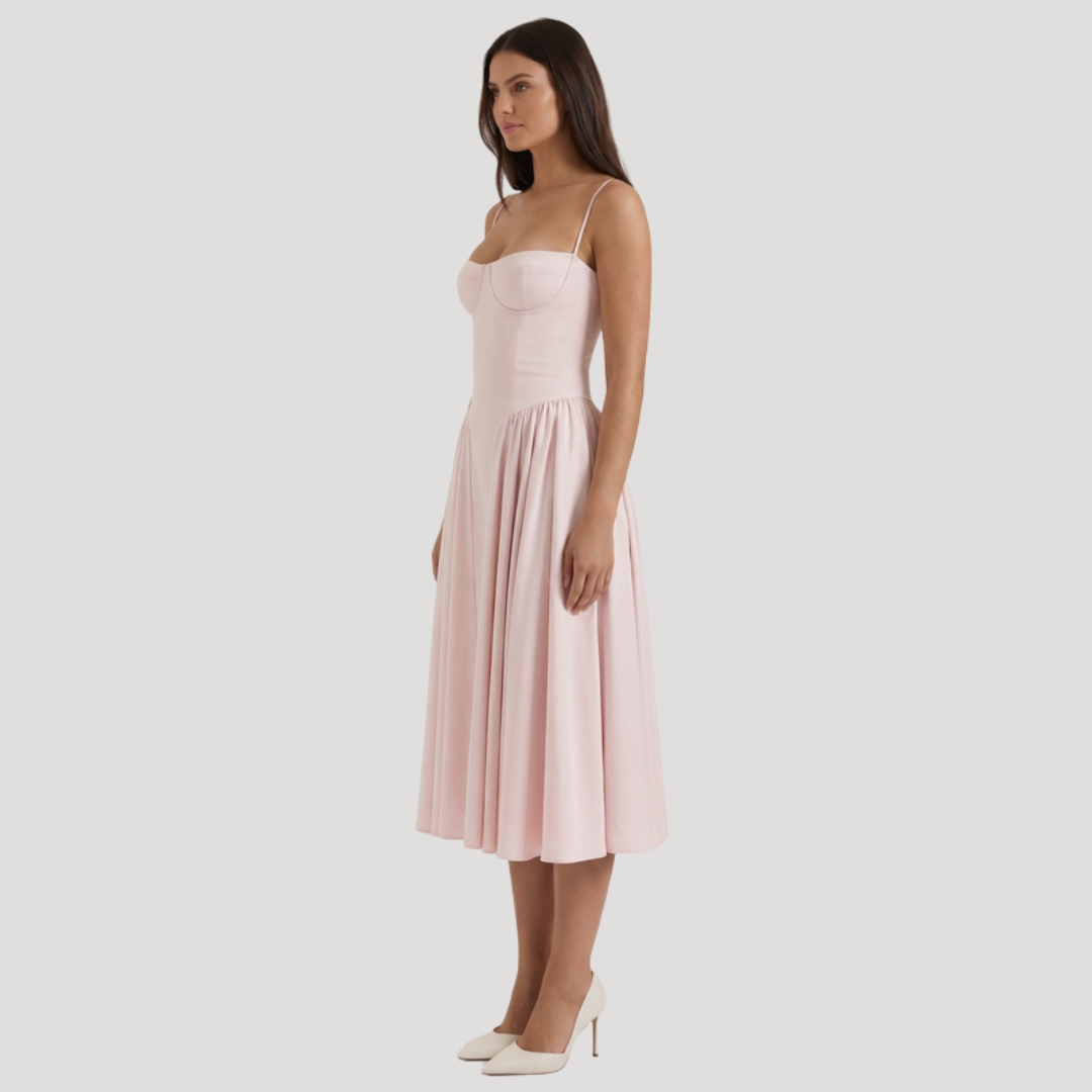 Thessaly | Women's Sweetheart Midi Dress