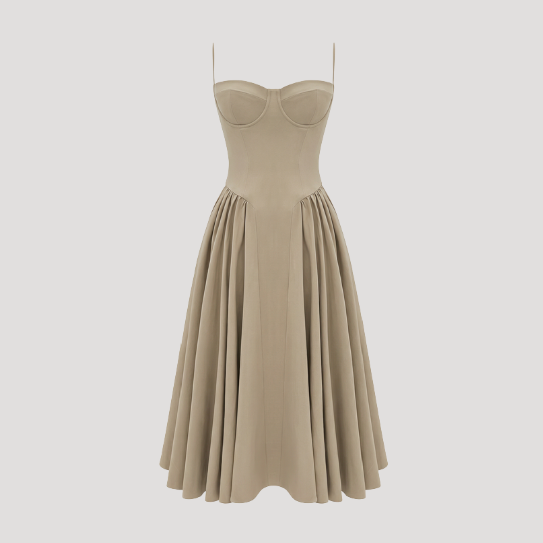 Thessaly | Women's Sweetheart Midi Dress