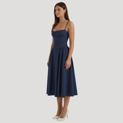 Thessaly | Women's Sweetheart Midi Dress