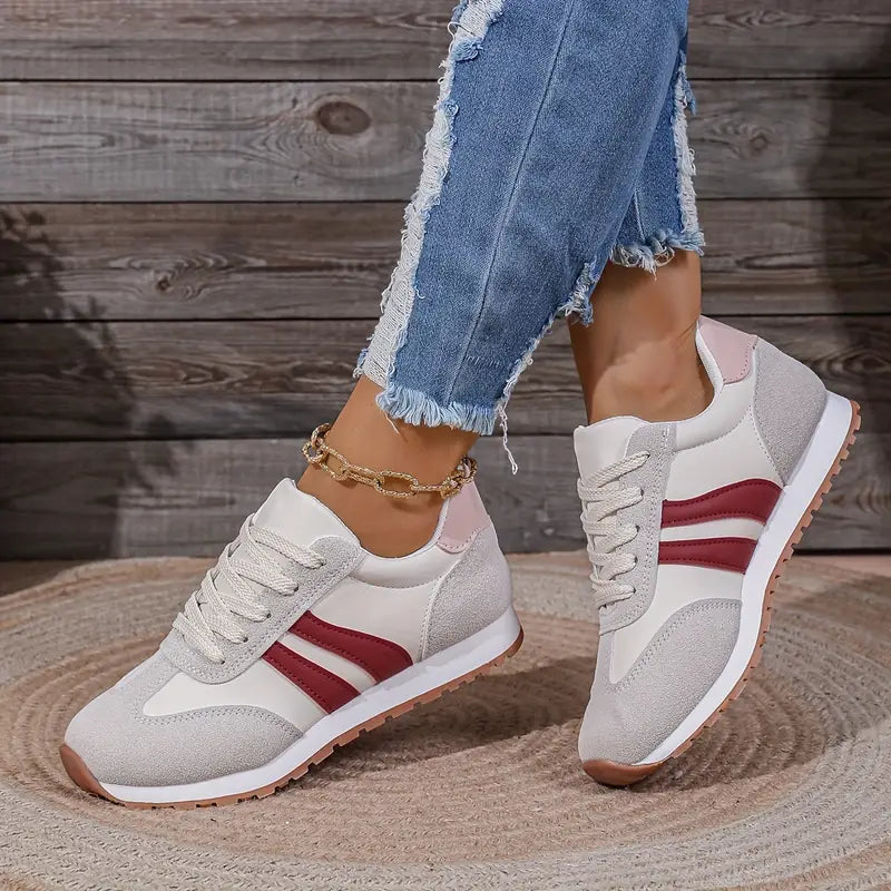 Thora | Women's Retro Runner Lace-Up Sneakers