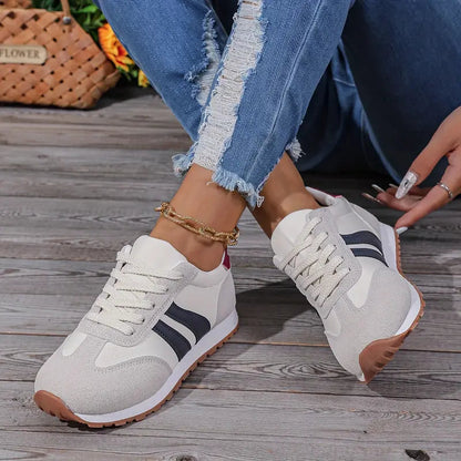 Thora | Women's Retro Runner Lace-Up Sneakers