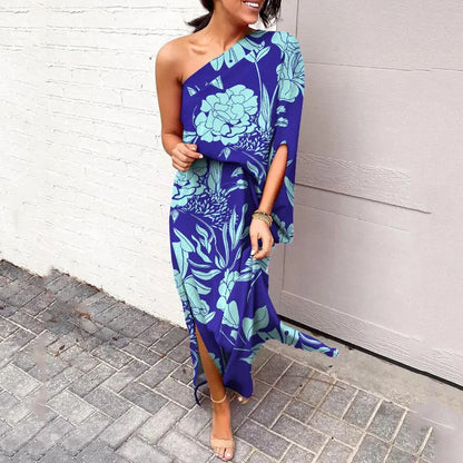Vashti | Women's One Shoulder Floral Maxi Dress