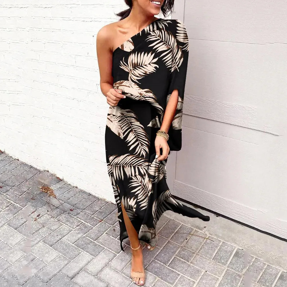 Vashti | Women's One Shoulder Floral Maxi Dress