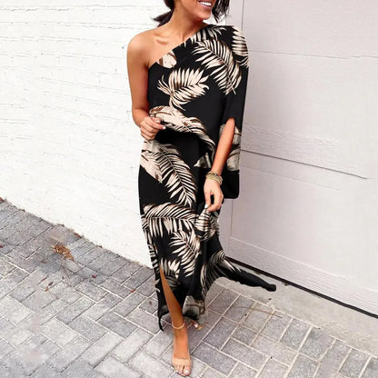 Vashti | Women's One Shoulder Floral Maxi Dress