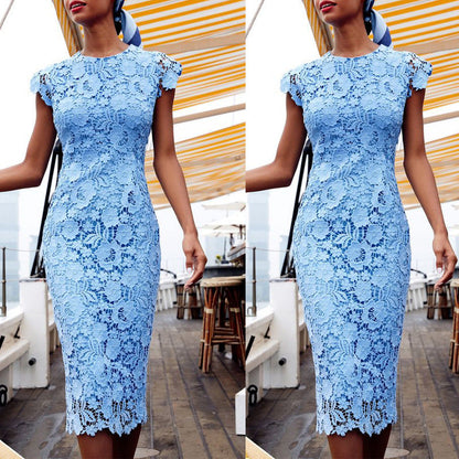 Vesna | Women's Lace Bodycon Midi Dress