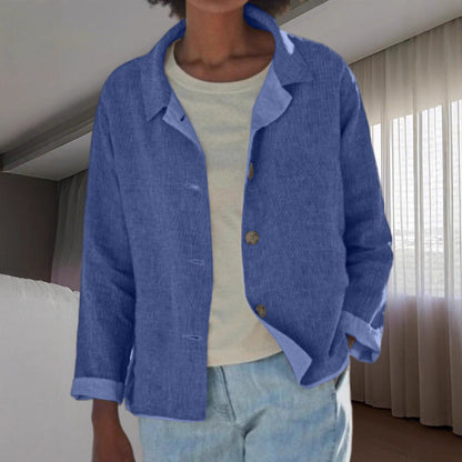 Zephyra | Women's Casual Long Sleeve Button Front Jacket