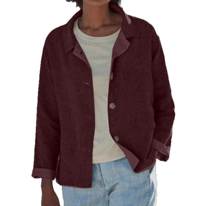Zephyra | Women's Casual Long Sleeve Button Front Jacket