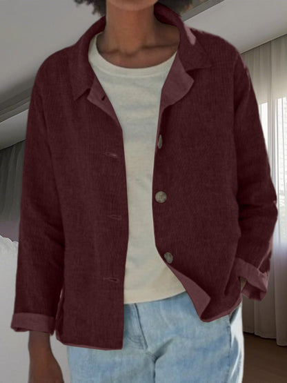 Zephyra | Women's Casual Long Sleeve Button Front Jacket